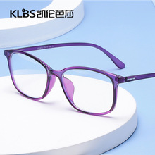 新款方框无度数防蓝光平光眼镜柔软记忆TR90超轻电脑护目镜11679