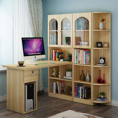 The computer table Desktop household desk bookshelf combination Simplicity student Learning table