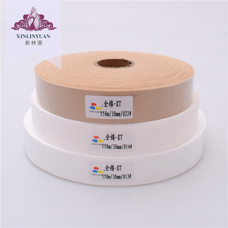 【新源发辅料】大量批发布鞋专用梭织全棉包边布 3cm口水巾包边布