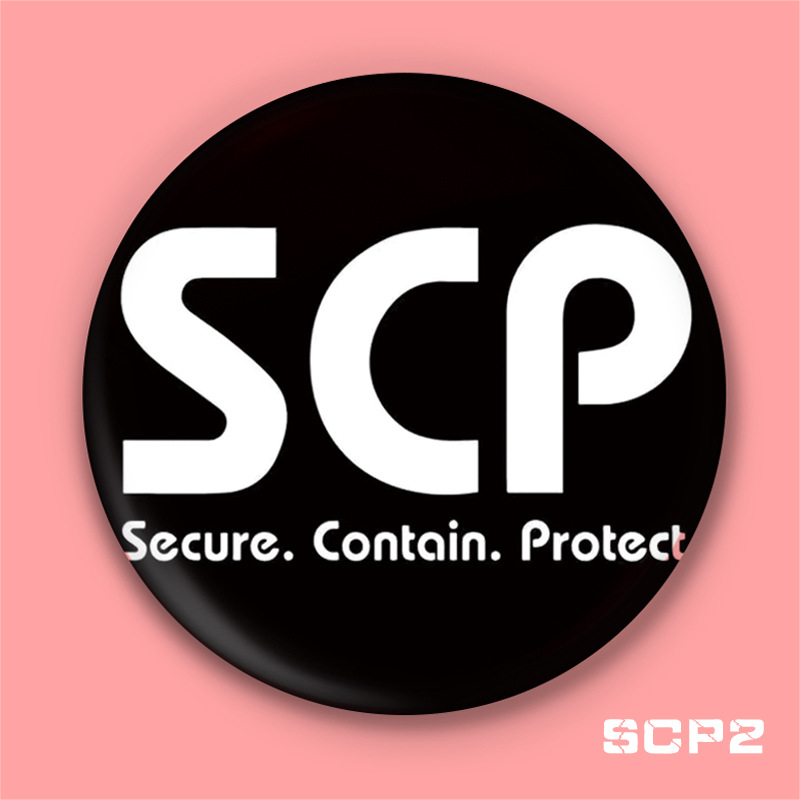 Insignia de la barra de La Fundación SCP ALPHA Red mano derecha Mobile Task Force corredor delantero personalidad anime insignia