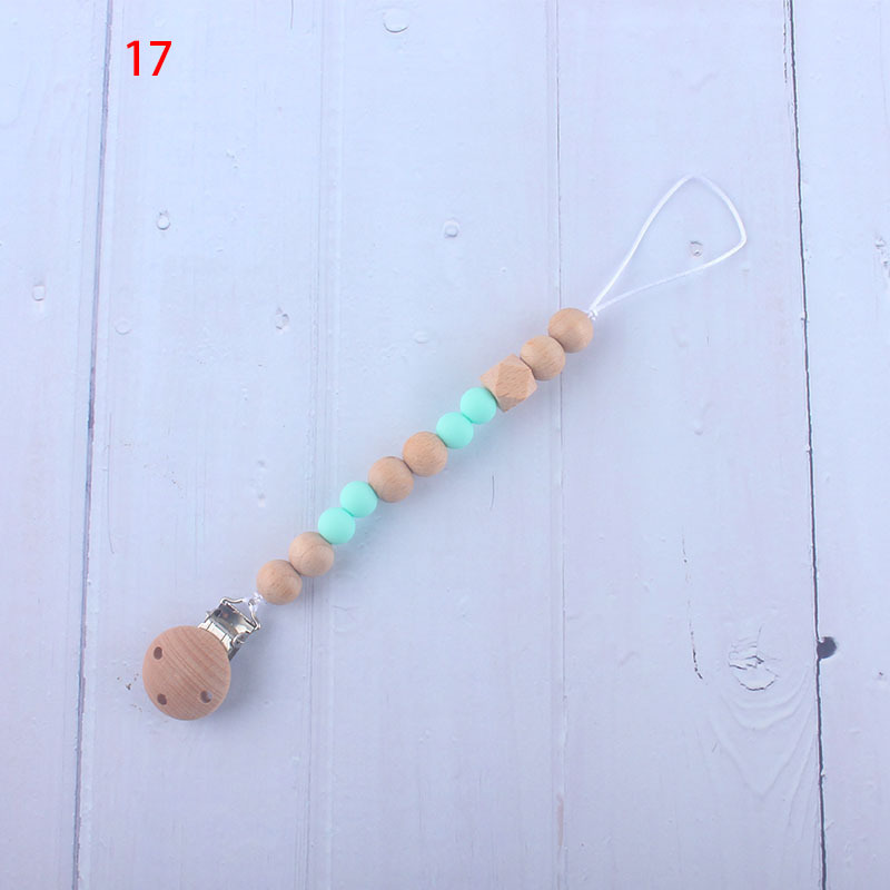 Nueva fábrica directa bebé Beech juguete mordedor bebé chupete de silicona pezón anti-gota cadena materna y infantil suministros