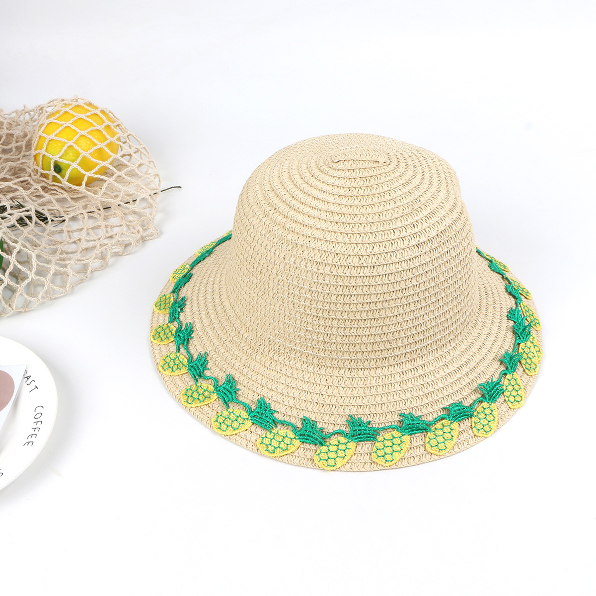 Sombrero De Paja Para Niños De Verano Sombrero De Bebé Femenino Protector Solar Sombrero Para El Sol Playa Aleros Grandes Sombrero De Paja Para Niños Al Aire Libre display picture 11