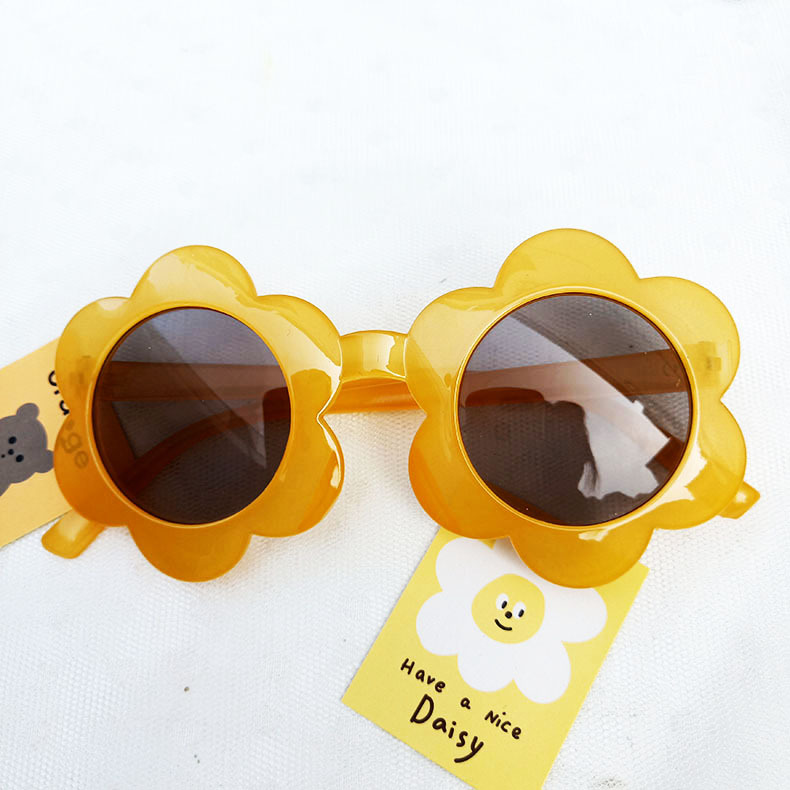 Baby Blumen Sonnenbrille Kinder Dekorative Sonnenbrille Trend Ige Süße Kleine Kinder Sonnenblumen Brille Männer Und Frauen Persönlichkeit display picture 8