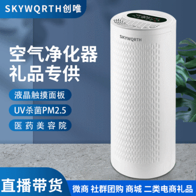 空氣淨化器家用康負離子消毒機除臭殺病毒菌佳跨境直播禮品淨化器