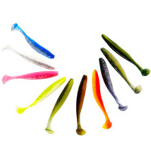 Shallow diving Paddle Tail Lures 10 Colors Soft Plastic Baits Bass Trout Saltwater Sea Fishing Lure