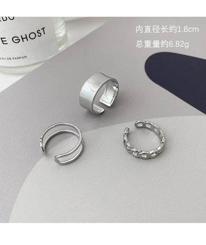 Japanese-style 925 Sterling Silver Ring Retro Women's Fashion Personality Unique Heart-shaped Index Finger Instagram Trendy Internet Popular Minimalist Style Tail Ring