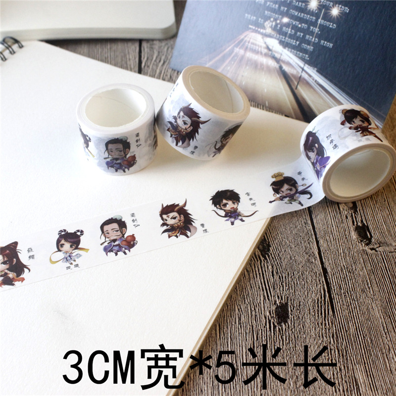 Animal y planta diario cinta lindo diario pegatinas y cinta de papel color material fresco chica corazón di Decoración