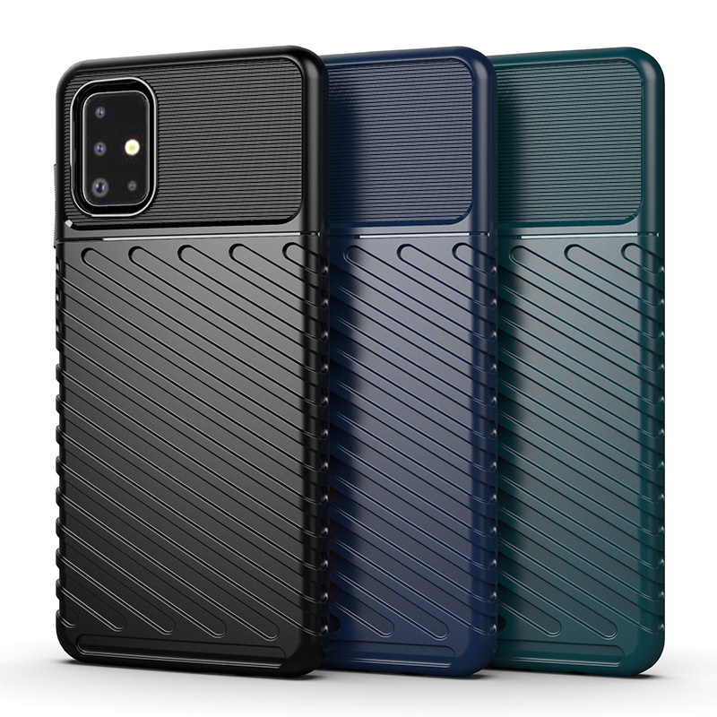For Galaxy A71 Phone Case Samsung S20 FE2022 Phone Case Thunder Military Anti-fall Silicone Soft Case