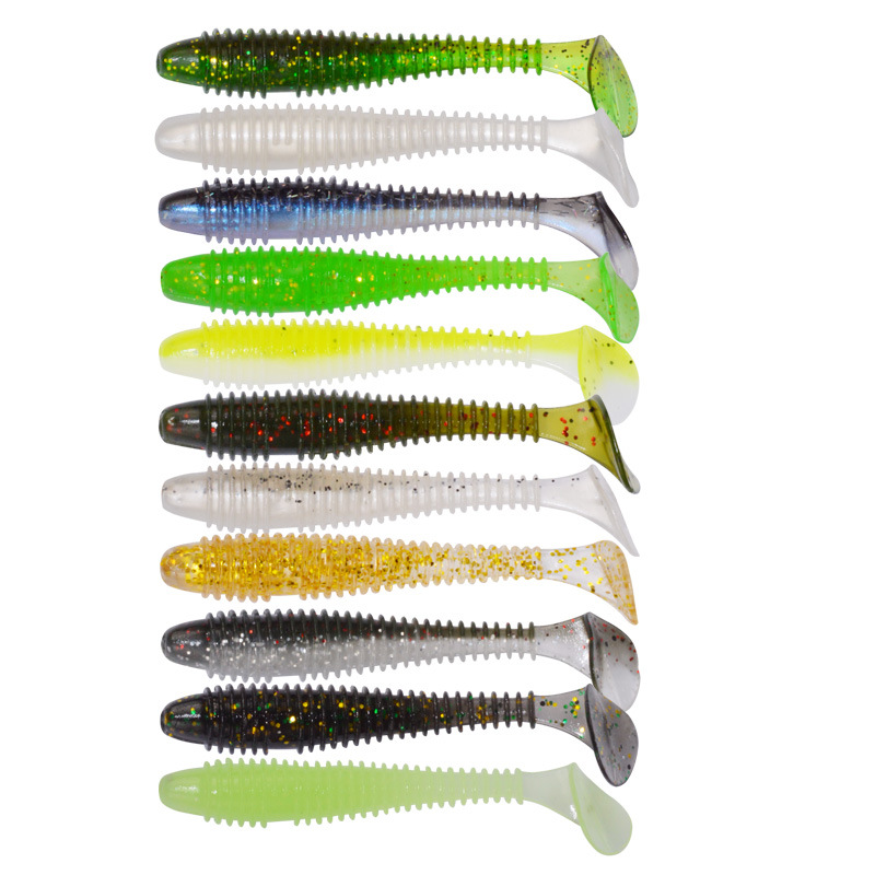 Soft Paddle Tail Fishing Lures Soft Baits Bass Trout Fresh Water Fishing Lure