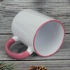 Manufacturer supply the side color coating cup color mouth color, the sublimation cup hot transfer Mark cup