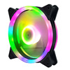 RGB Phantom color change chart fan LED dual aperture lamp Aurora 12CM desktop computer cooling fan