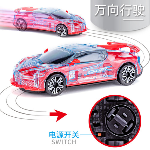 Wholesale Electric Light and Music Turntable Mini Car Children's Simulation Inertia Racing Car Racing Model Toy