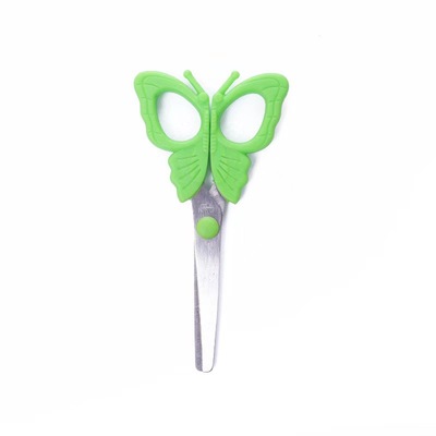 廠家直銷蝴蝶剪刀學生兒童剪DIY手工美工文具幼兒剪紙安全剪批發