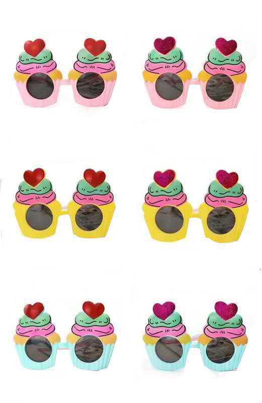 2020新款冰淇淋眼镜 多款式小红书生日快乐派对冰淇淋PARTY眼镜