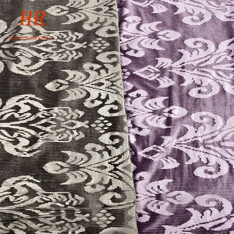 厂家直销韩国绒面料3D压花面料经编不倒绒立体压花丝绒提花韩国绒