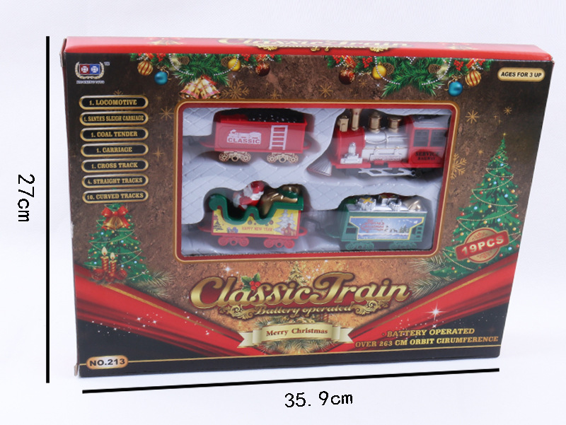 Train Pattern Car Model Train Plastic Toys