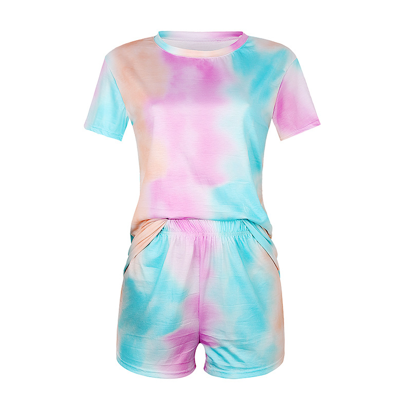 summer new hot print pajamas two-piece home service suit NSKX6241