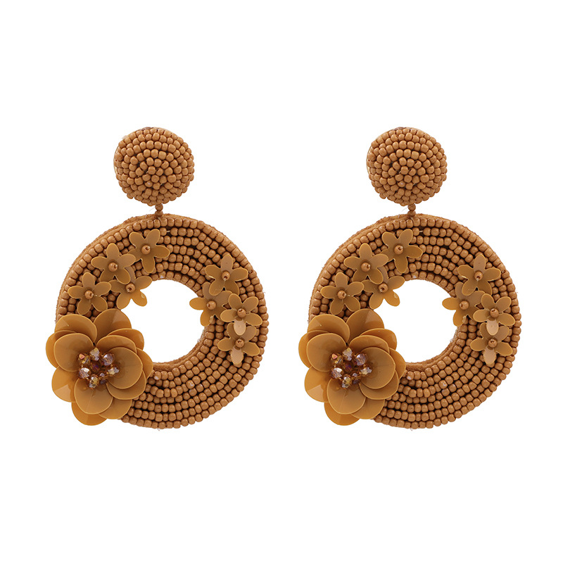 New Fashion Rice Beads Earrings For Women Wholesale display picture 7