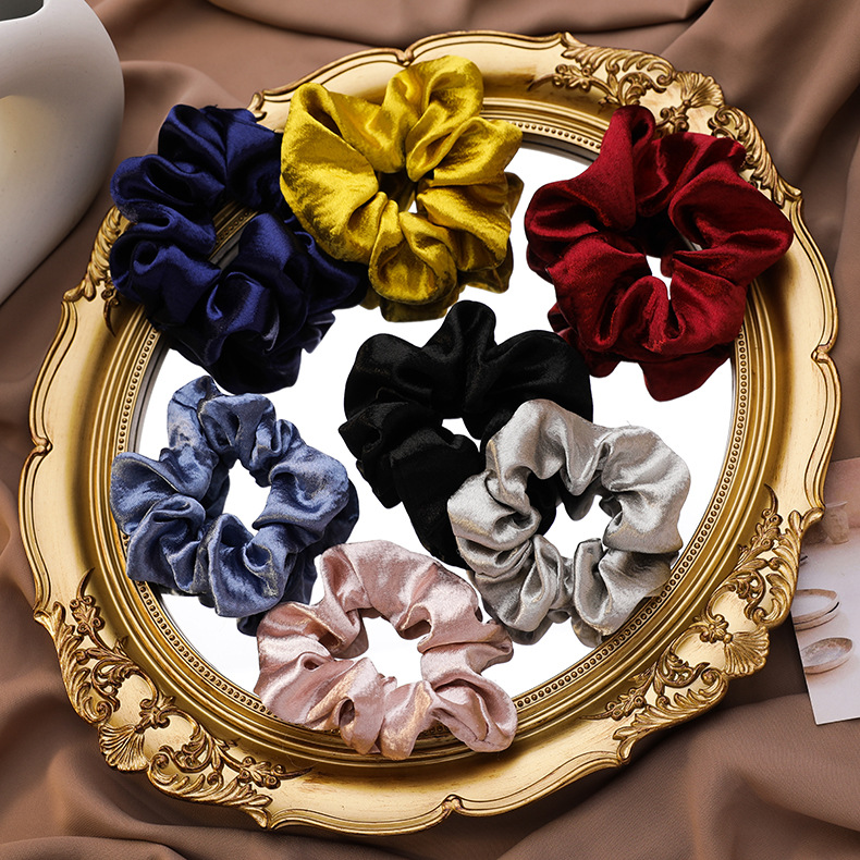 Fashion Large Intestine Hair Circle Hair Scrunchies Mori Chiffon Silk Yarn Small Fresh Sweet Hair Rope Rubber Band display picture 26