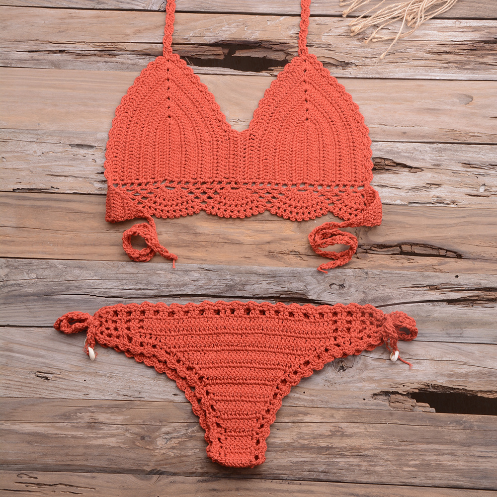 Women's Solid Color 2 Piece Set Bikinis display picture 22