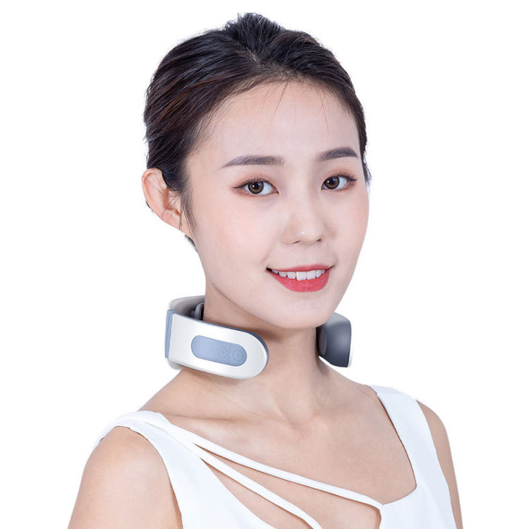 厂家直销颈椎按摩器肩颈部脖子护颈仪器按摩仪插电四头颈椎按摩仪|ms