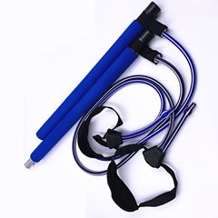 Multifunctional adjustable Pilates stick, yoga pole, sports stretching belt, squat resistance rope, home fitness equipment