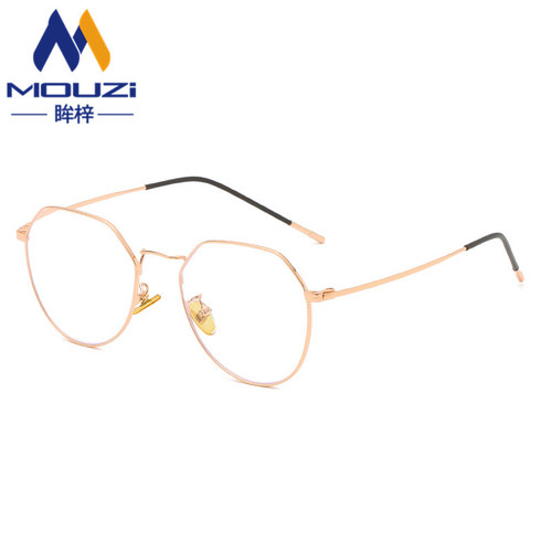 Flat mirror new retro metal frame glasses 5021 computer radiation anti-blue light myopia optical glasses