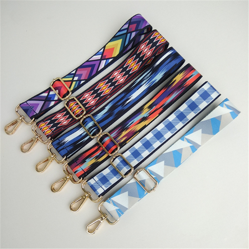 New Ethnic Style Colorful Wide Shoulder Straps Colorful Strap Adjustable Shoulder Crossbody Bag Long Strap Accessory Bag Straps display picture 3