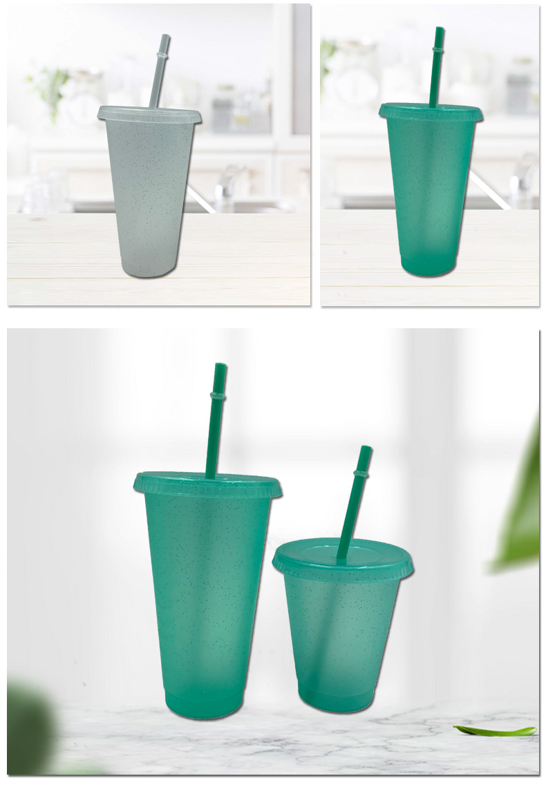 亮片闪粉吸管杯