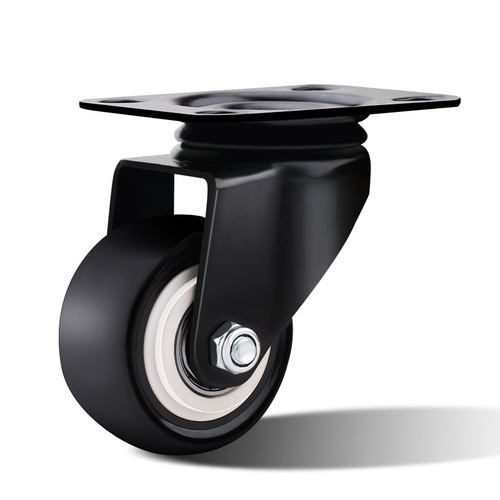 Universal wheel caster with brake heavy duty 1.5 inch 2 inch 2.5 inch flat wheel steering pulley silent furniture caster