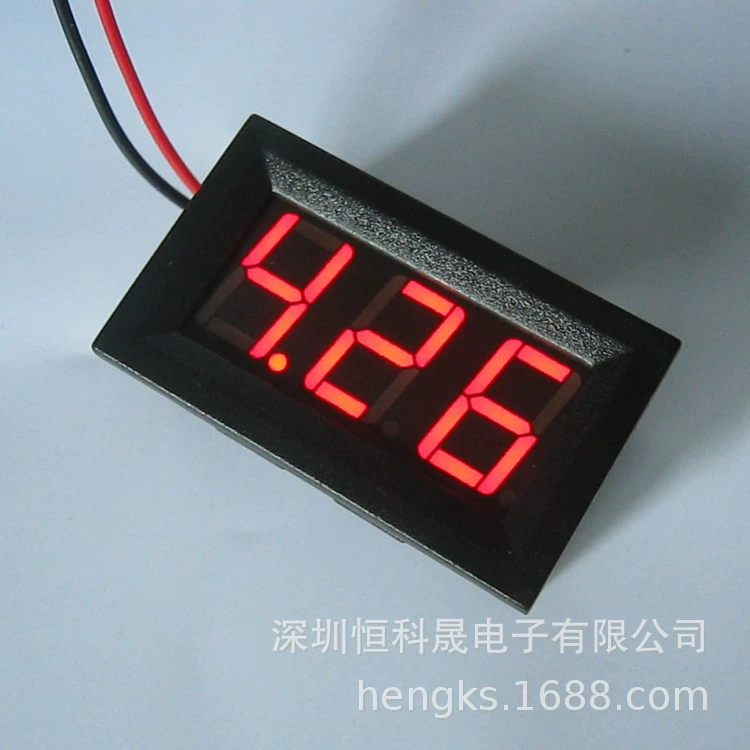 Версия производительности 2 провода 2,5-30V DC 0.56LED цифровой дисплей низкий старт DC12V 24V DC вольтметр