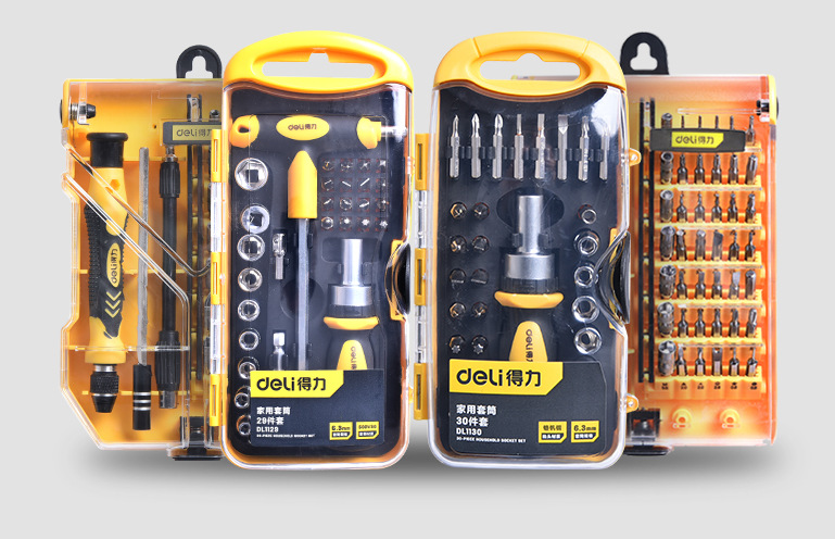 Deli screwdriver suit household triangle plum repair laptop disassembly mobile phone deli DL3565