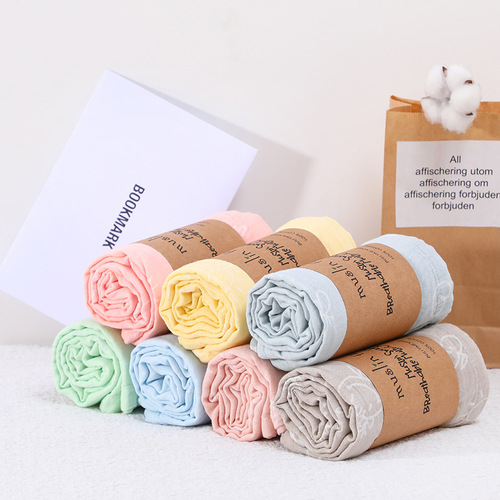 Jacquard & Non-Jacquard Double-Layer Cotton Gauze Baby Swaddle Blanket Pure Cotton Cartoon Newborn Gauze Wrap