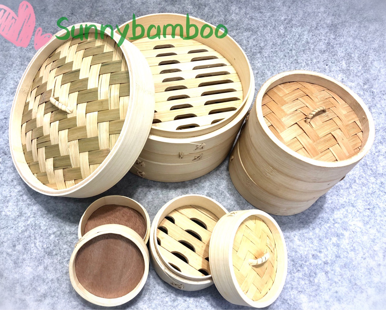 Factory direct sales, pure hand-woven bamboo steamer, Hong Kong-style dim sum steamer, pastry steamer rack detail image 6