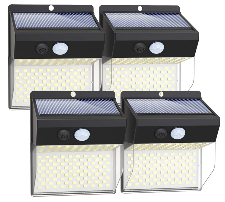 太阳能灯人体感应壁灯景观灯花园灯围墙户外庭院灯led投光灯路灯