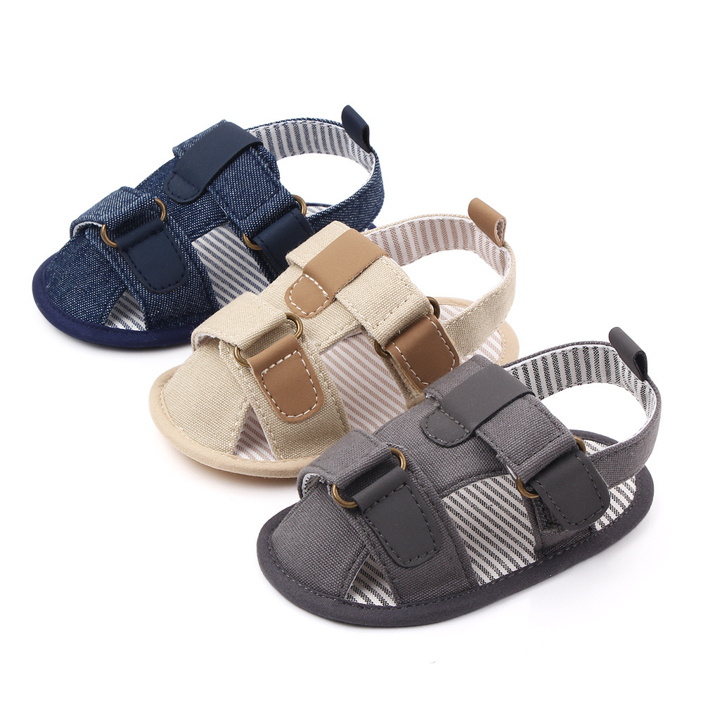 New baby sandals, Velcro baby shoes, soft-soled anti-slip walking shoes, sandals 2439 pic 2