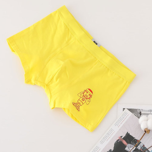 Men's Underwear Cotton Men's Boxer Briefs New Arrow Large Size Printed Trendy Adult Boxer Briefs Men's Printed Cotton