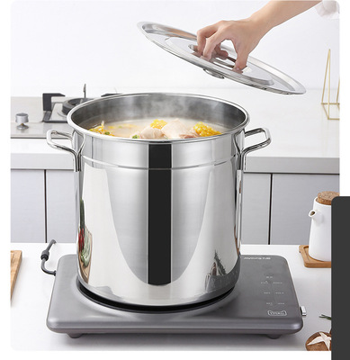 304不锈钢桶 多用桶带盖加厚商用汤桶大容量汤锅酒店食堂厂家直销|ms