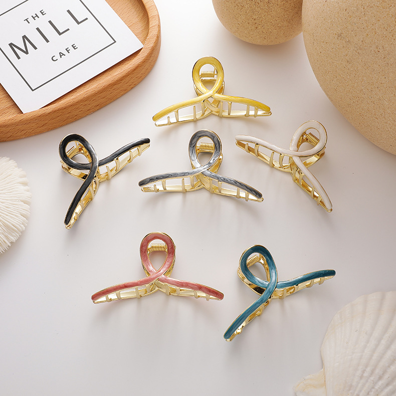 Cross Grasping Clip Metal Dripping  Hairpin Wholesale display picture 10