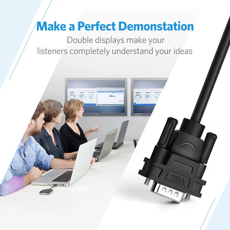VGA-переключатель 2 порта UGREEN (VGA switch/splitter)