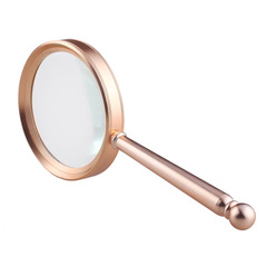 Full Metal Handheld Magnifying Glass for E-commerce, High Definition Elderly Reading Gift, Craftsmanship Magnifying Glass, Manufacturer Wholesale