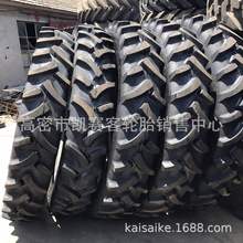 改装中耕机轮胎11-32 12.4-48钢圈 人字加高窄轮拖拉机轮胎