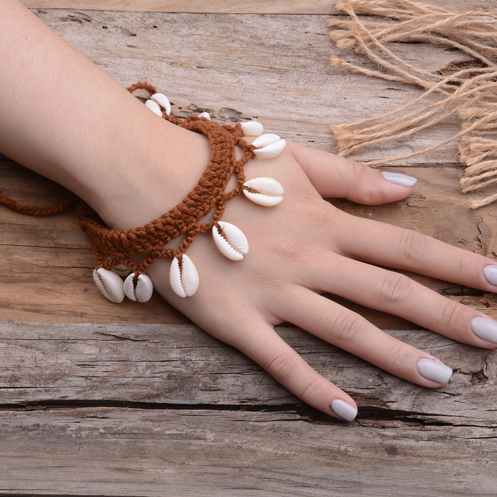 Shell Pattern Women'S Gender 1 Piece Ethnic Style Shell Cotton Shell Patchwork Women's Necklace