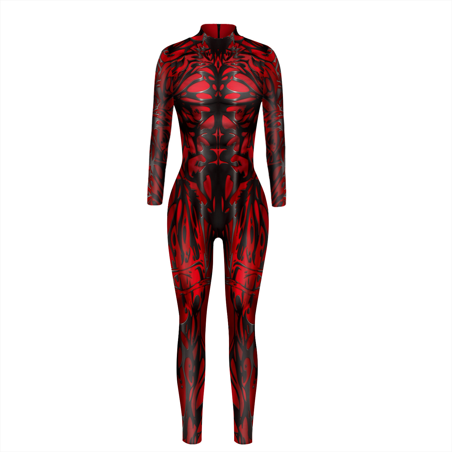 women s Venom Printing Cosplay Jumpsuit nihaostyles wholesale halloween costumes NSMDF78778