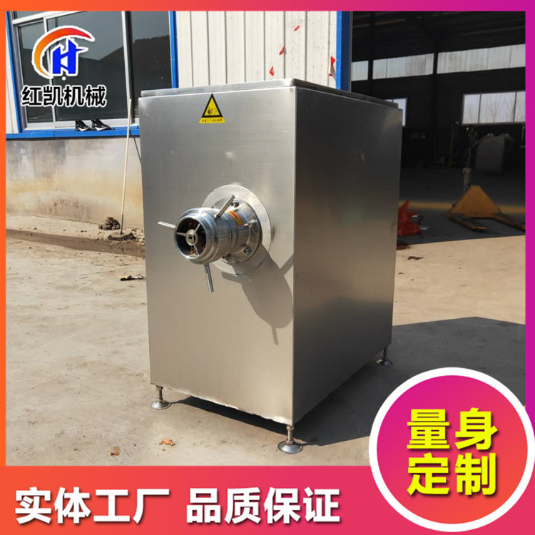 100型冻肉绞肉机 鸡骨架自动绞肉机 不锈钢冻肉颗粒绞肉机设备