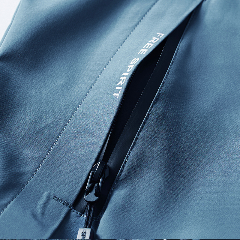 Chaqueta casual transfronteriza para hombres al por mayor primavera y otoño delgada y suelta con capucha de mediana edad de secado rápido abrigo de papá