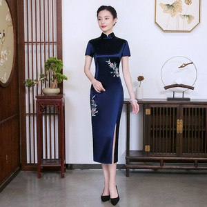 Traditional Chinese Dress Qipao Dresses for Women embroidered cheongsam dress large size cheongsam dress long cheongsam