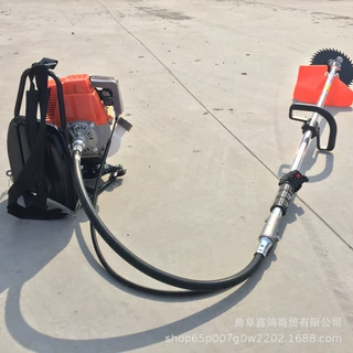 开荒园林汽油松土割草机 侧挂式汽油割杂草机 背负式汽油割草机