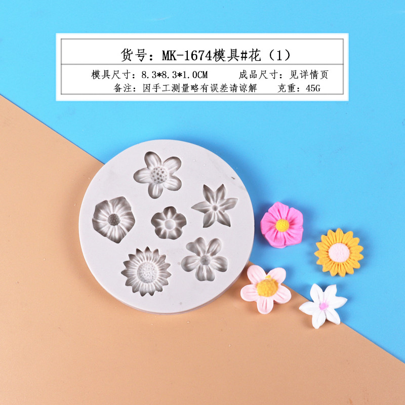 Fondant Zou Ju molde de silicona crisantemo molde de pastel de silicona decoración de la torta herramientas para hornear DIY epoxi molde