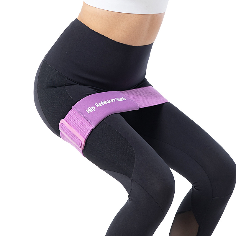 Adjustable Resistance bands polyester-cotton blend Latex silk Bottom Bodybuilding Squat Ass yoga Hip Elastic band